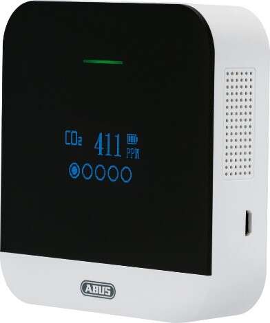 Image du produit ABUS - D&eacute;tecteur de CO2 - Ecran OLED - Alimentation Electrique - Batterie de secours