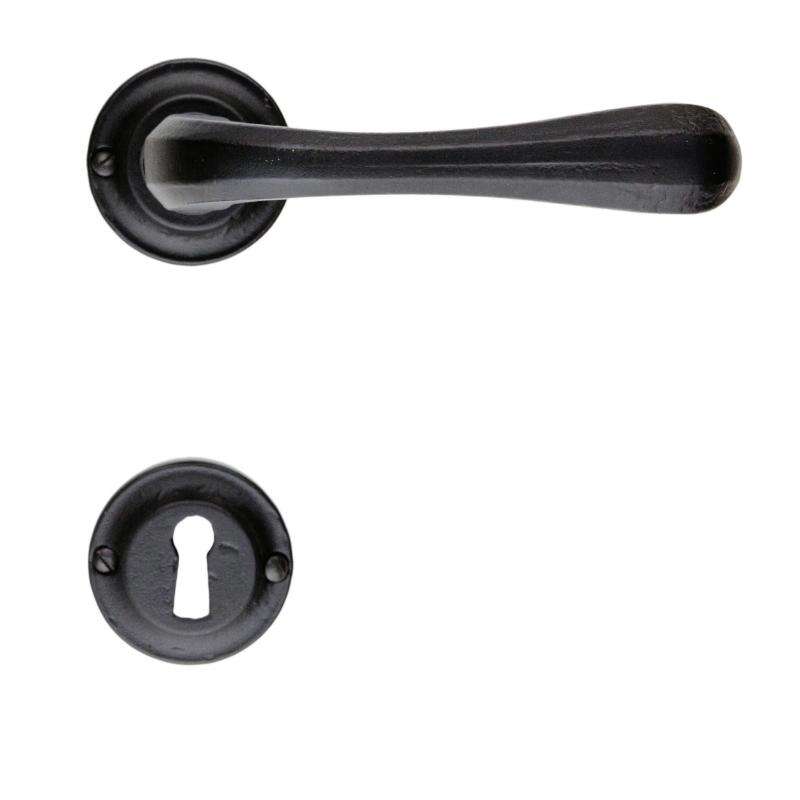 Image du produit HDD - B&eacute;quille - Gretana - Font (Noir avec relief) - Rosace + Entr&eacute;e (par paire)