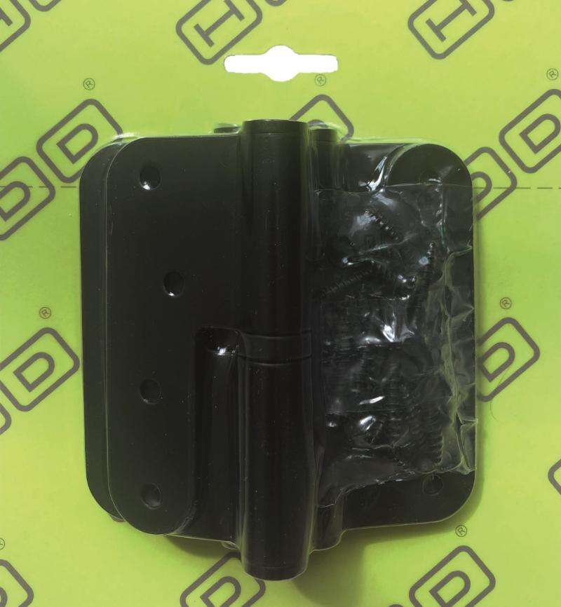 Image du produit HDD - Paumelle Skin - 100 x 88 x 3 mm - Noir - Gauche (3 pi&egrave;ces + Vis)