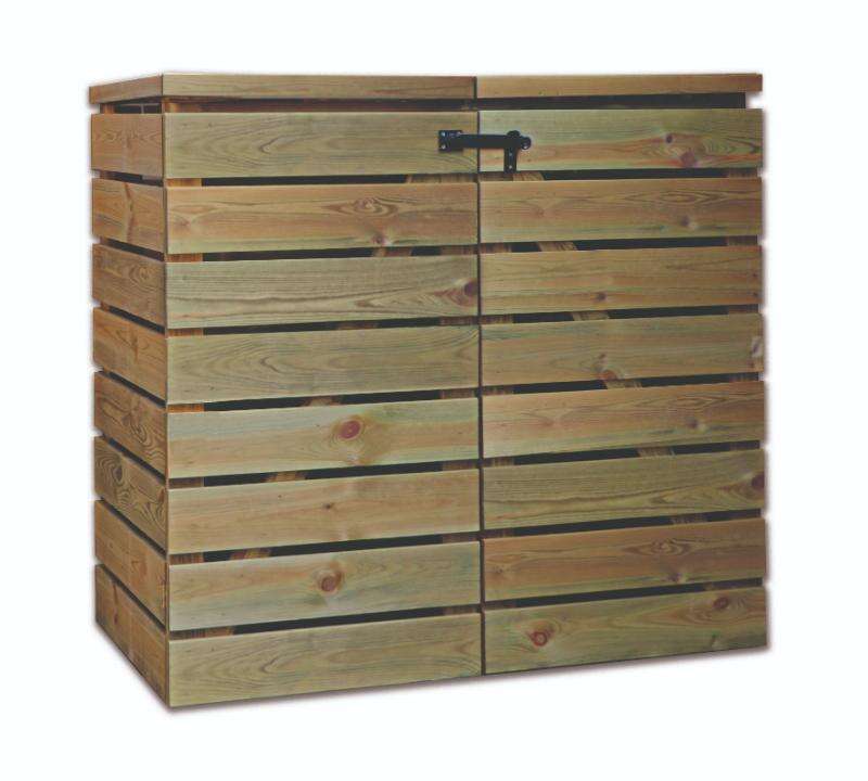Image du produit Cache-Poubelle double 'Limpio' - 700 x 1100 x 1200 mm