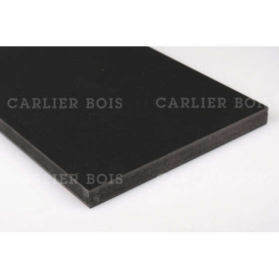 Image du produit MDF Noir teint&eacute; dans la masse - Fibralux MR - Laqu&eacute; super mat (OL100 SM1)- 18 mm - 305 x 122 cm