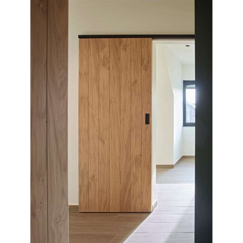 Image du produit ARLU Rail Coulissant - CUBE 80 kg - NOIR - 200 cm - 1 Soft Close