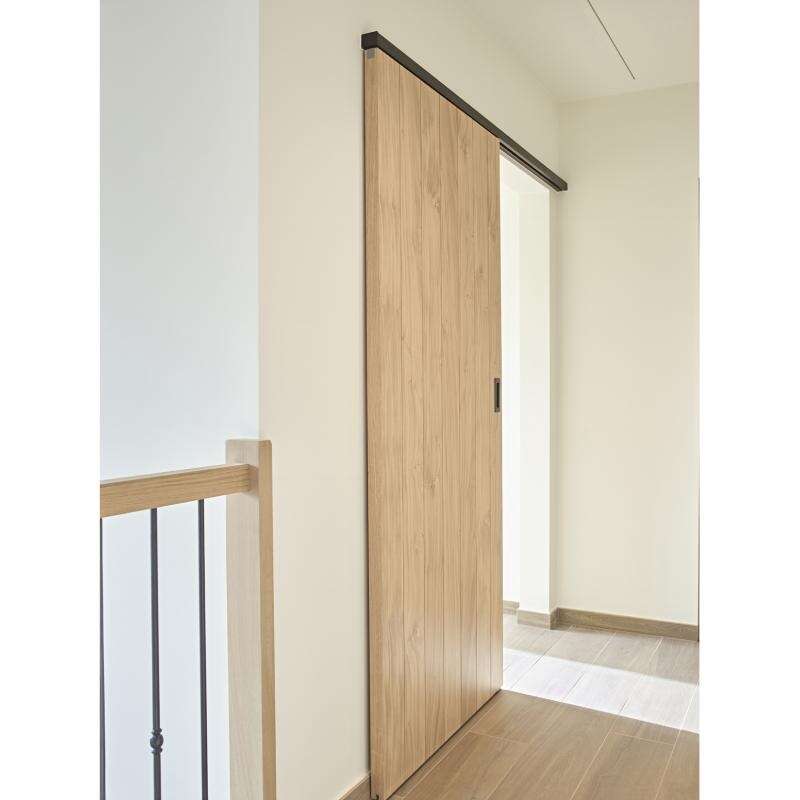 Image du produit ARLU Rail Coulissant - CUBE 80 kg - NOIR - 200 cm - 1 Soft Close