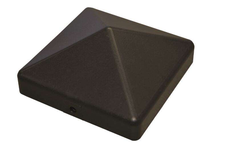 Image du produit Capuchon / Chapeau de Poteau - Pyramide - PET Recycled - Noir 70 x 70 mm & 90 x 90 mm