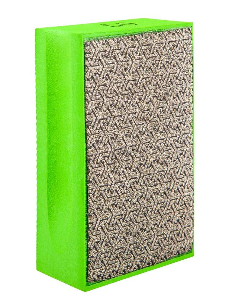 Image du produit CUTZ - Eponge diamant&eacute;e flexible pour le polissage manuel avec dos en mousse,vert, grains 50