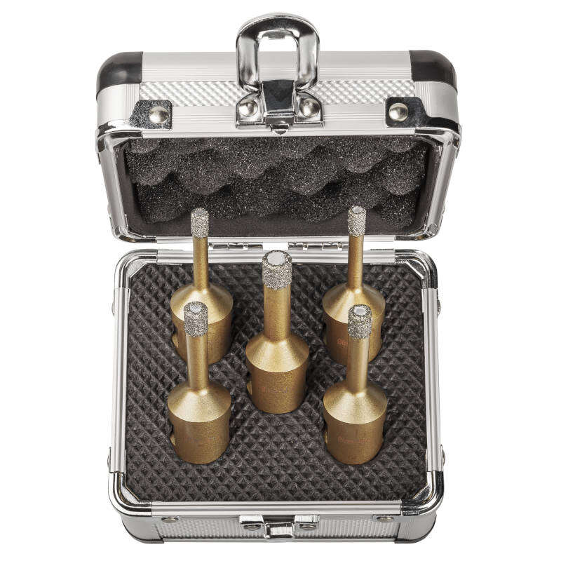 Image du produit CUTZ - Coffret PROMO de tr&eacute;pans SET A pour meuleuse compos&eacute; des diam&egrave;tres 2 x 6 mm, 2 x 8 mm, 1 x 10 mm