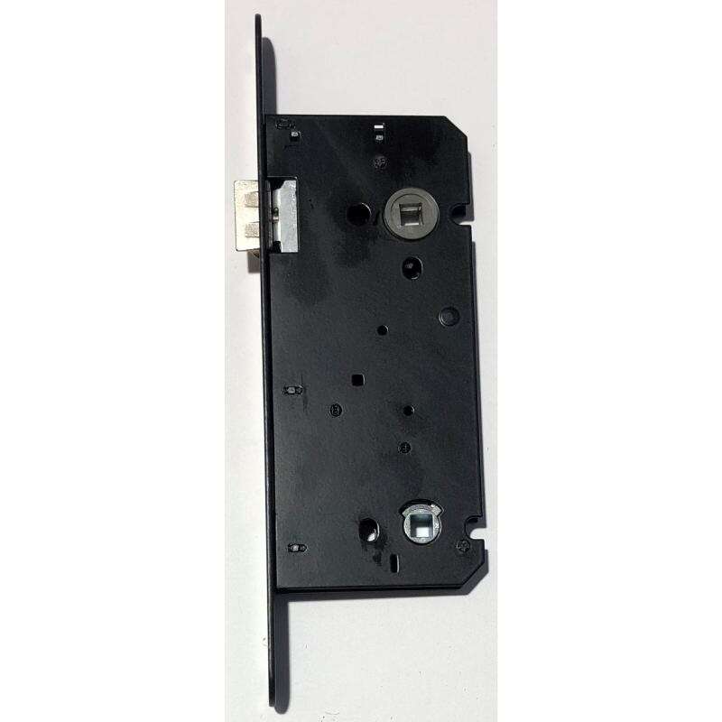 Image du produit Serrure WC (Libre/Occup&eacute;) - Noir - G&acirc;che incluse - 116 x 55 mm