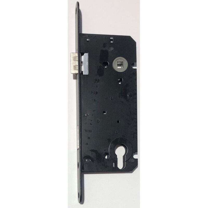 Image du produit Serrure &agrave; cylindre (PZ) - Noir - G&acirc;che incluse - 110 x 55 mm