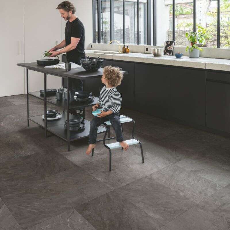 Image du produit QUICK-STEP - Sol Stratifi&eacute; - MUSE (MUS5493) Ardoise Grise - 8 x 396 x 1200 mm (1,901 m&sup2;)