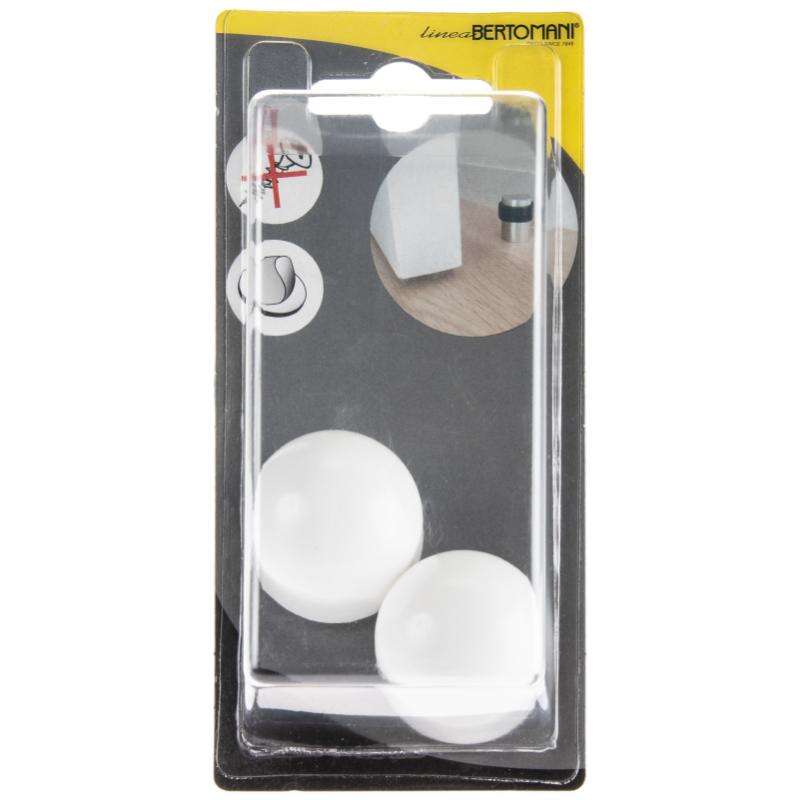 Image du produit Arr&ecirc;t de Porte - Autocollant - Blanc - &Oslash; 33 mm x 35 mm (Haut.)