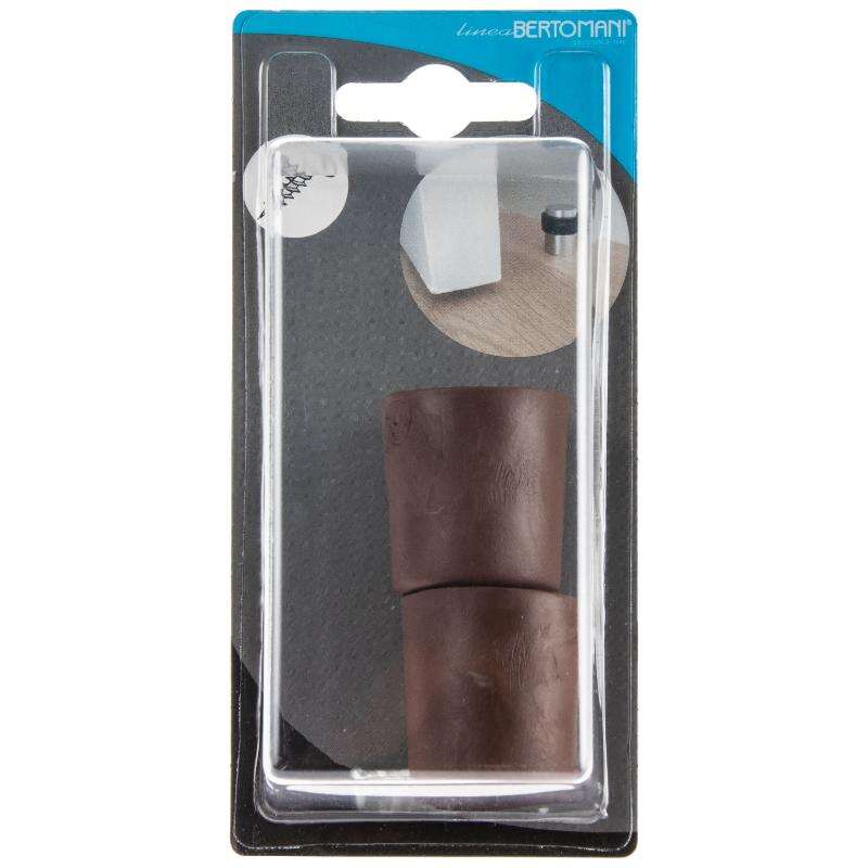 Image du produit Arr&ecirc;t de Porte en Caoutchouc - Brun - &Oslash; 32 x 35 mm (Haut.) (2 pi&egrave;ces)