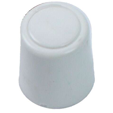Image du produit Arr&ecirc;t de Porte / Butoir &agrave; Visser - Blanc - &Oslash; 30 x 35 mm (Haut.) (2 pi&egrave;ces)