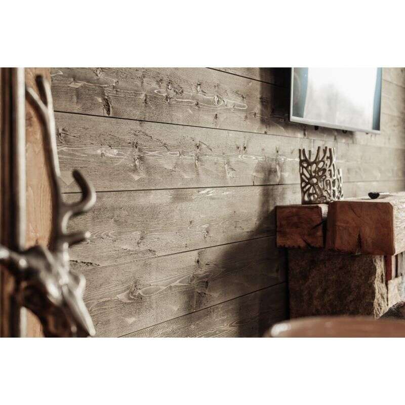 Image du produit NORANTIC - Lambris Mural - Epic&eacute;a Nord - Gris Montagna L3484 - Hach&eacute; Stuctur&eacute; - 21 x 181 x 2650 mm (1,919 m&sup2;)(s)