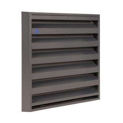 Image du produit Renson&reg;- Grille murale de Ventilation en Saillie (type 431) - Alu Ral 7016 (Anthracite) - 225 x 225 mm