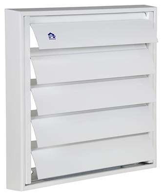 Image du produit Renson&reg;- Grille de Hotte (Evacuation &agrave; Lamelles) (type 433) - Alu Blanc - 210 x 210 mm