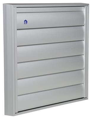 Image du produit Renson&reg;- Grille de Hotte (Evacuation &agrave; Lamelles) (type 433) - Alu anodis&eacute; Naturel - 246 x 246 mm