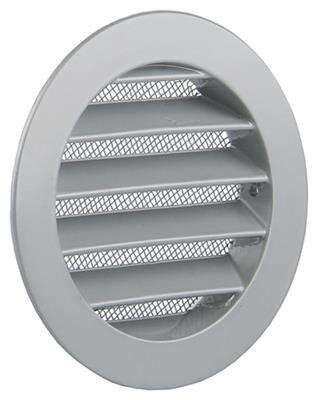 Image du produit Renson&reg;- Grille &agrave; encastrer (Prof. 19 mm), avec Moustiquaire (type 434RE) - Alu Naturel - &Oslash; 100 mm