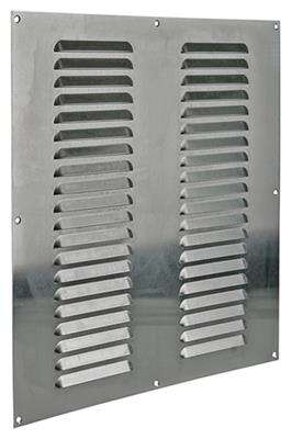 Image du produit Renson&reg;- Grille de Ventilation &agrave; Fente Plat (type 436) - Alu anodis&eacute; Naturel - 400 x 400 mm