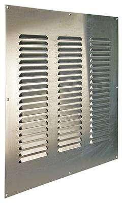 Image du produit Renson&reg;- Grille de Ventilation &agrave; Fente Plat (type 436) - Alu anodis&eacute; Naturel - 500 x 500 mm