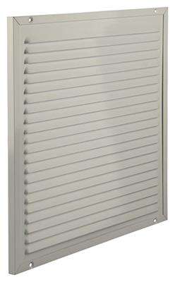 Image du produit Renson&reg;- Grille de Ventilation &agrave; Fente Plat, av.Moustiquaire (type 437) - Alu Blanc - 300 x 300 mm