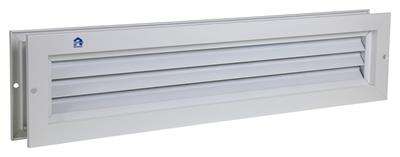 Image du produit Renson&reg;- Grille de Ventilation de Porte (type 461) - Alu Blanc - 425 x 76 mm