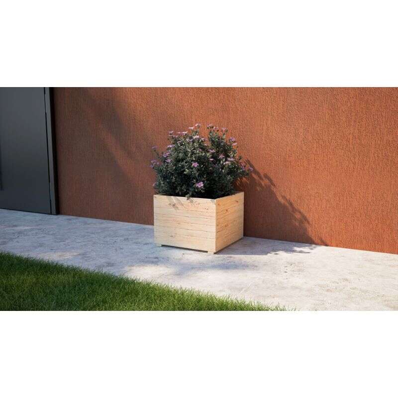 Image du produit Bacs &agrave; fleurs carr&eacute;s, mod&egrave;le "M&eacute;l&egrave;ze", id&eacute;al pour balcons et terrasses