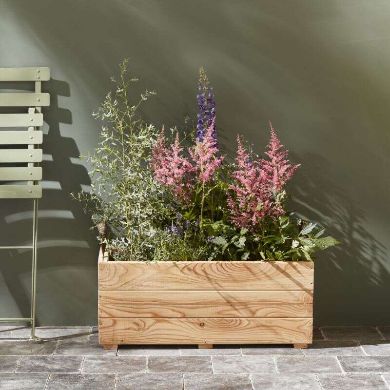 Image du produit Bac rectangle en MELEZE - 700 x 312 x 285 mm