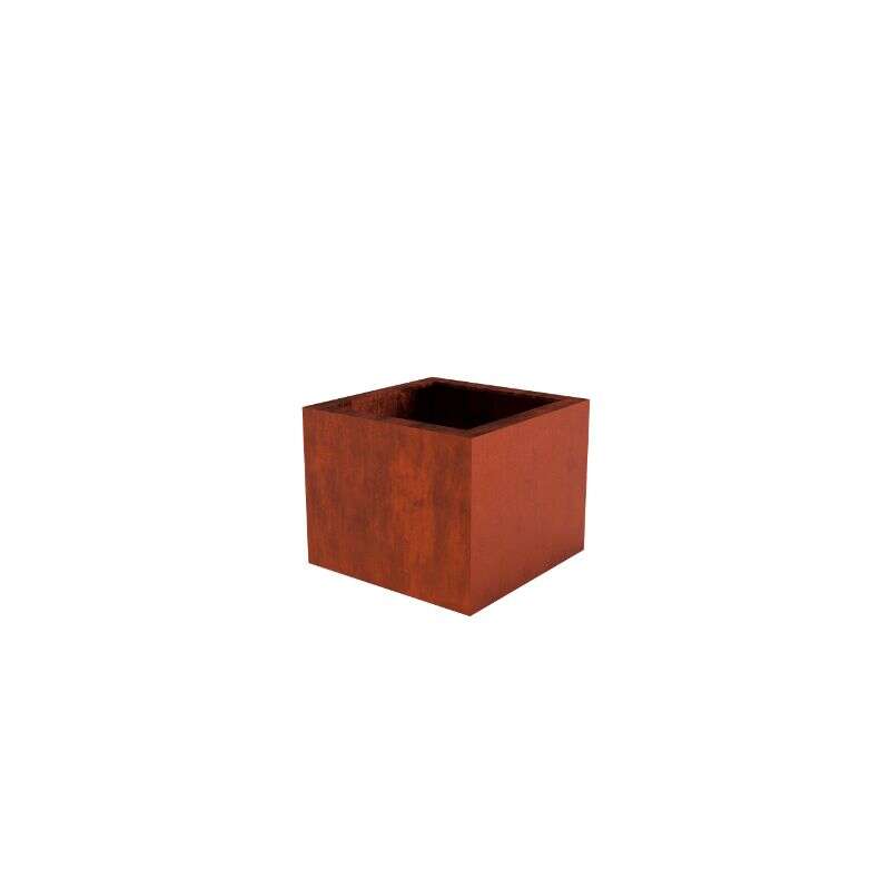 Image du produit Bacs &agrave; fleurs carr&eacute;s en acier corten