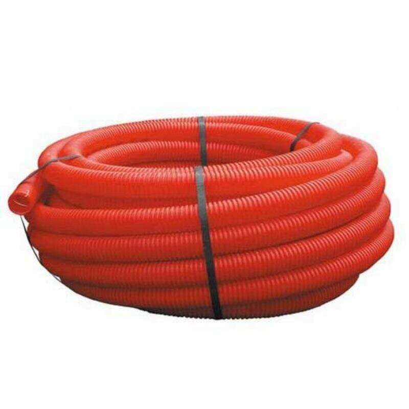 Image du produit Scala - Gaine cable, annel&eacute;e avec tire-fil - Rouge - 40 mm x 25 m