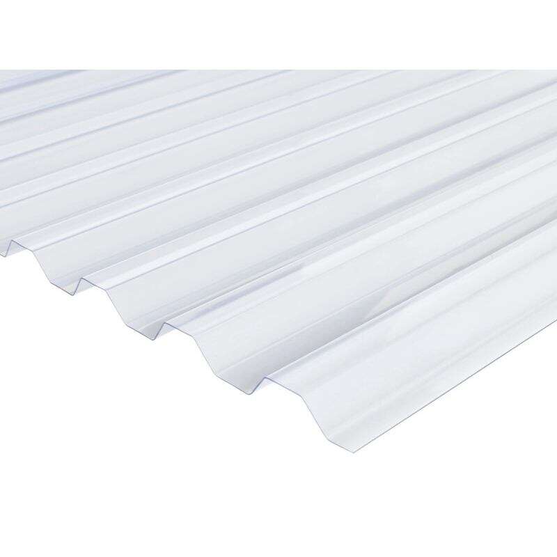 Image du produit Scala - Plaque Ondul&eacute;e PVC anti-UV Greca - Crystal - 76/18