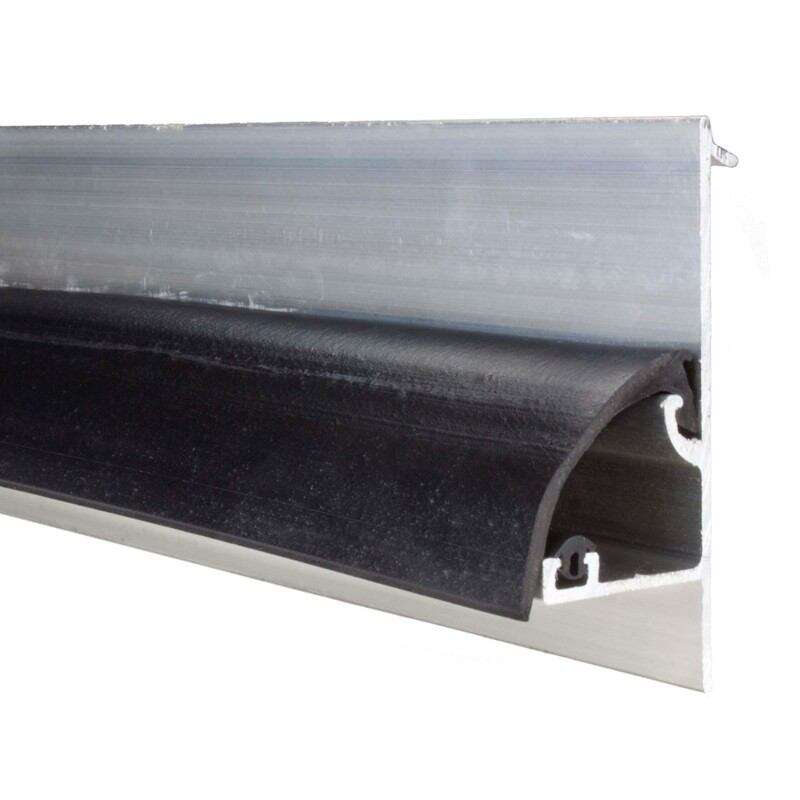 Image du produit Profil&eacute; en Alu, avec Joint noir, pour Plaque en Polycarbonate de 16 mm - Extr&eacute;mit&eacute;