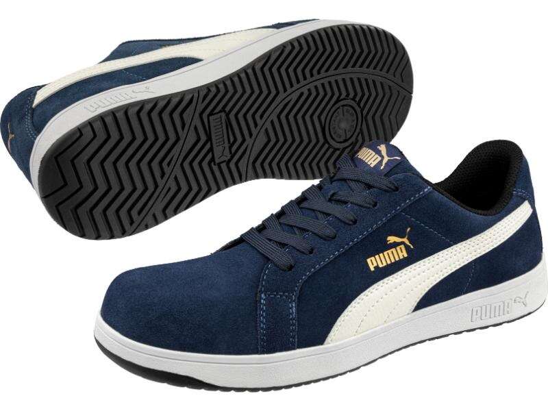 Image du produit PUMA - Chaussures de S&eacute;curit&eacute; Basse Iconic Su&egrave;de S1 - Bleu