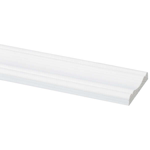 Image du produit Baguette - Pin Pr&eacute;peint Blanc - 10 x 50 x 2700 mm