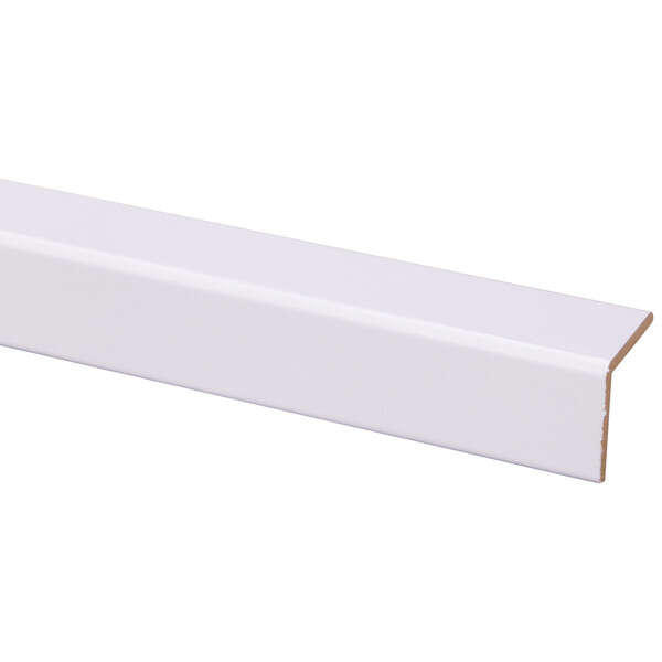 Image du produit Angle - MDF Blanc Rev&ecirc;tu - Adh&eacute;sif - 36 x 36 x 2600 mm