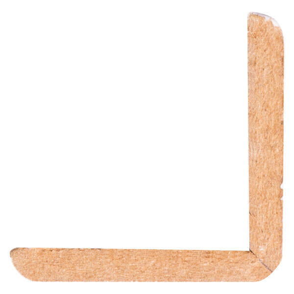 Image du produit Angle - MDF Blanc Rev&ecirc;tu - Adh&eacute;sif - 36 x 36 x 2600 mm