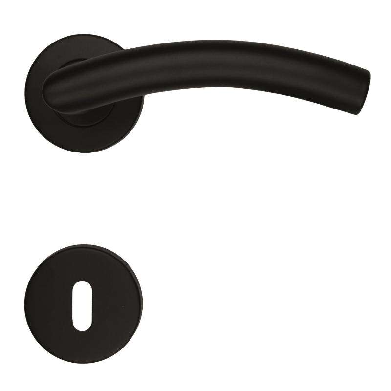 Image du produit HDD - B&eacute;quille - GI Shape 19mm - Noir - Rosace + Entr&eacute;e (par paire)