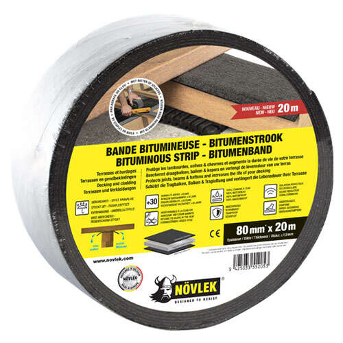 Image du produit NOVLEK - Bande de protection pour lambourde - 80 mm x 20 m&egrave;tres