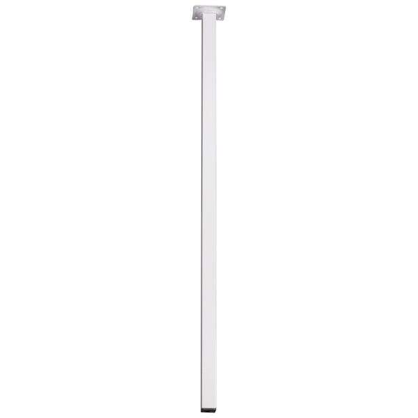 Image du produit Pied de Table - Carr&eacute; - Blanc - 25 x 25 mm - 750 mm (Haut.)