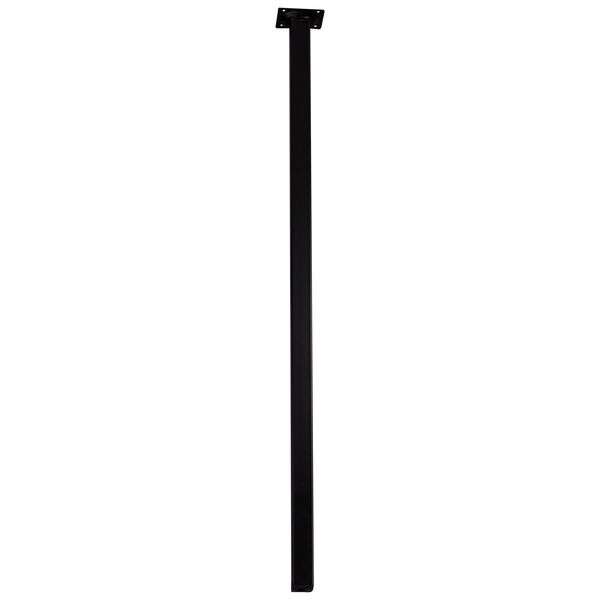 Image du produit Pied de Table - Carr&eacute; - Noir - 25 x 25 mm - 750 mm (Haut.)