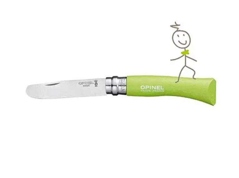 Image du produit Opinel Junior Couteau de poche Bout Rond N&deg;07 Vert