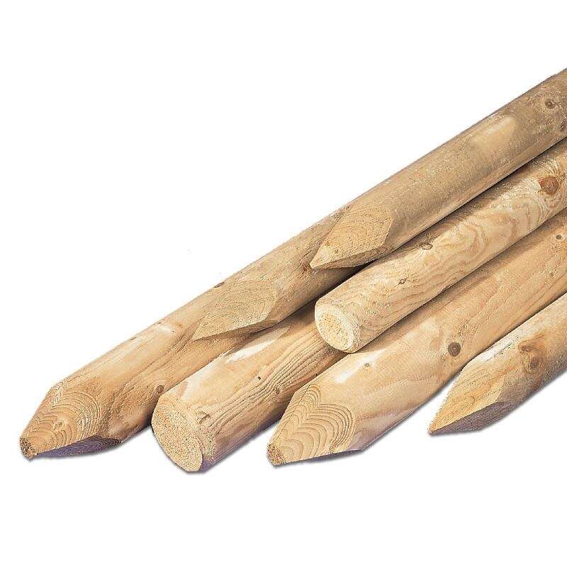 Image du produit Piquets tourn&eacute;s en Sapin Blanc, &Oslash; 8 cm, Autoclave classe 4