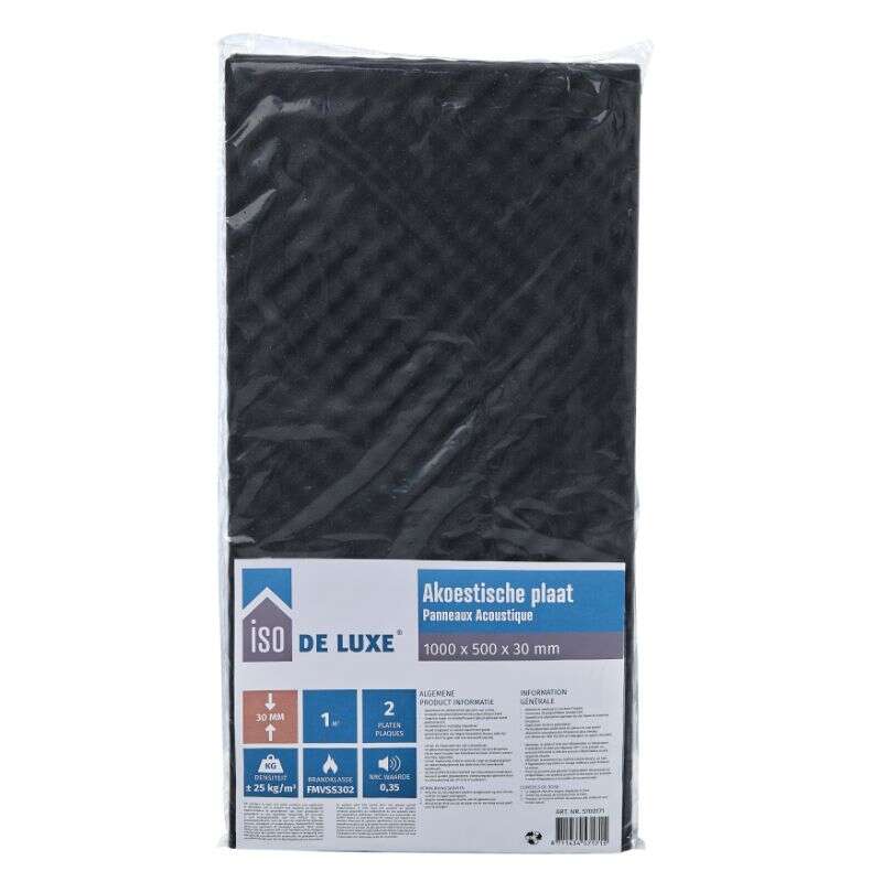 Image du produit Mousse Acoustic Isotop - 100 x 50 cm (2 plaques) (1m&sup2;)