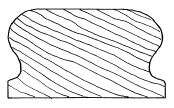 Image du produit Rampe d'Escalier - Type Om&eacute;ga 44 x 68 mm - Nombreuses Essences de Bois