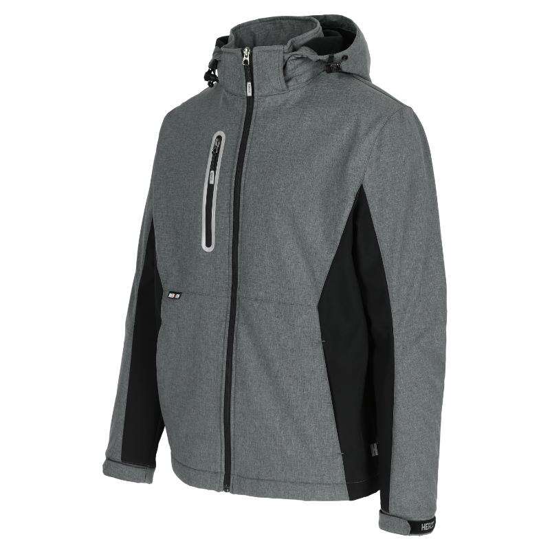 Image du produit HEROCK&reg;- Veste Softshell Flexor R&eacute;fl&eacute;chissante - Gris/Noir