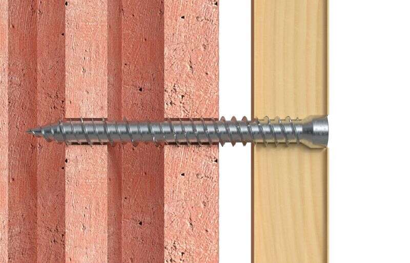 Image du produit FISCHER - Vis pour Menuiserie ext&eacute;rieure FFSZ - &Oslash; 7,5 mm - T&ecirc;te cylindrique - TX 30 - (100/bte)
