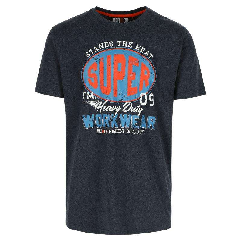 Image du produit HEROCK&reg;- T-Shirt Manches Courtes Heavy Duty - Bleu marine