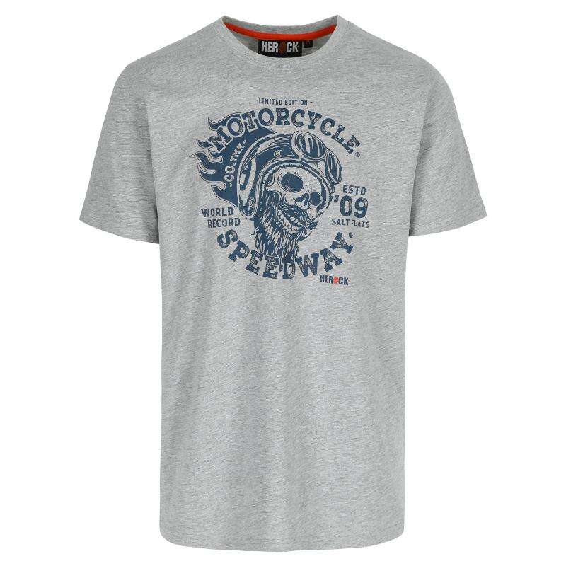 Image du produit HEROCK&reg;- T-shirt Manches Courtes Motorcycle - Gris Clair