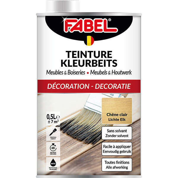 Image du produit Fabel&reg; - Teinture Meuble & Boiserie - Ch&ecirc;ne clair (500 ml)