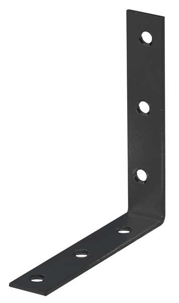 Image du produit Equerre sur chant - Equerre de chaise - Noir - 100 x 100 x 19 mm