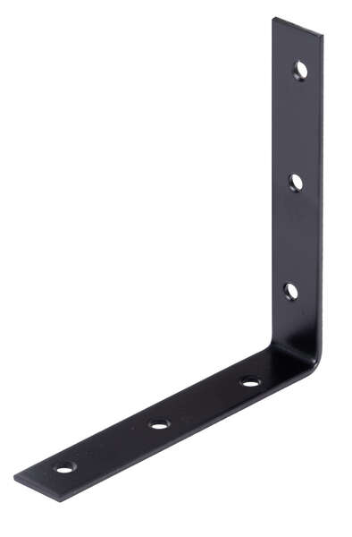 Image du produit Equerre sur chant - Equerre de chaise - Noir - 125 x 125 x 22 mm